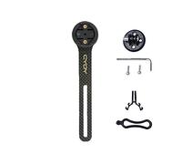 Palumma Supporto per computer da ciclismo, in fibra di carbonio, supporto per manubrio per bici Garmin Edge Series (per Garmin e nero opaco)