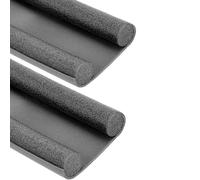 Paluplus 2 Paraspifferi per Porta Blindata, Lunghezza 93 cm, Sottoporta in tessuto Impermeabile e Spugna, per Porte con spessore fino a 5 cm, Protezione da Spifferi, Polvere, Freddo-089F-0,6 (Grigio)