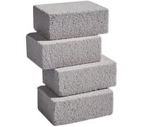 PALUPLUS 4 Pietre per la Pulizia della Griglia, Misura 10x7x4 cm, Blocco di Pietra Pomice Riutilizzabile, Non Assorbe Odori, Adatte per Rimuovere Cibo, Macchie e Grasso dal Barbecue -4501F