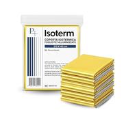 PALUPLUS 5 Coperte Termiche per Emergenze, Misura 140x210 cm, Telo Isotermico Primo Soccorso Oro e Argento, coperta di sopravvivenza, Trattiene Calore e Protegge dal Sole e Freddo -6181F-0,42