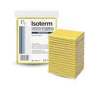 PALUPLUS 50 Coperte Termiche per Emergenze, Misura 140x210 cm, Telo Isotermico Primo Soccorso Oro e Argento, coperta di sopravvivenza, Trattiene Calore e Protegge dal Sole e Freddo -6181F-2,85
