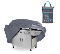 Paluplus Copertura Protettiva per Barbecue Grigia, Misura 105x60x95 cm, Tessuto Impermeabile 210D, Telo con Sacca e Laccetto, Protezione da Polvere, Pioggia, Raggi UV -7972C-0,6