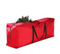 Paluplus Custodia per Albero di Natale Artificiale di colore Rosso, Misura 120x25x43 cm, Borsa in Tessuto Oxford con Cerniera e Manici, Custodia Impermeabile, Protezione da Polvere e Umidità -3516C