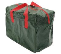 Paluplus Custodia per Decorazioni Natalizie, Misura 46x25x38 cm, Borsa Verde con Cerniera e Manici, Custodia Impermeabile, Protezione da Polvere e Umidità, Sacco per Addobbi di Natale -4345C