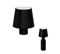 PALUPLUS Lampada per Bottiglia a Led Senza Fili, Misura 11x11x13 cm, Lampada Tappo Touch Dimmerabile, Batteria 800 mAh Ricaricabile USB, per Casa, Bar, Ristoranti -807C-0,41 (Nero)