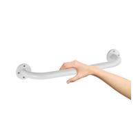 Paluplus Maniglione per Vasca da Bagno di colore Bianco, Lunghezza 40 cm, Maniglia di Sostegno in Metallo, Montaggio a Parete, Barra per Bagno, Carico Massimo 110 Kg -9912