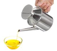 PALUPLUS Oliera con Manico in Acciaio Inox da 500cc, Misura 9x18 cm, Dispenser per Olio, Aceto e Salsa di Soia con Beccuccio Antigoccia -5947F