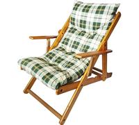 PALUPLUS Poltrona Reclinabile Harmony, Misura 69x92x98 cm, Schienale Regolabile in 3 Posizioni, Struttura e Braccioli in Legno di Abete, Sedia per casa, Portata 100Kg -030C (Verde Scozzese)