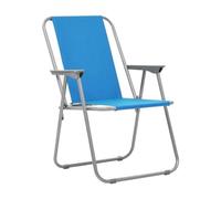 PALUPLUS Sedia Pieghevole da Spiaggia di colore Azzurro, Misura 49x45x74 cm, Spiaggina in Tessuto Oxford Traspirante con Braccioli, Facile da Trasportare, per Pesca, Campeggio, Giardino -8060F