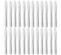 PALUPLUS Set 24 Coltelli in Acciaio Inox, Lunghezza 22 cm, Posate con finitura lucida, Design elegante, Lavabili in Lavastoviglie, per Casa, Cucina e Ristoranti Hotel, Made Italy -206M