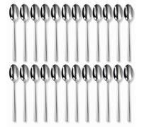 Paluplus Set 24 Cucchiaio in Acciaio Inox, Lunghezza 20,5 cm, Posate con finitura lucida, Design elegante, Lavabili in Lavastoviglie, per Casa, Cucina e Ristoranti Hotel, Made Italy -301M