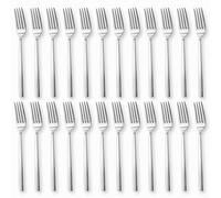 Paluplus Set 24 Forchette in Acciaio Inox, Lunghezza 20,5 cm, Posate con finitura lucida, Design elegante, Lavabili in Lavastoviglie, per Casa, Cucina e Ristoranti Hotel, Made Italy -302M