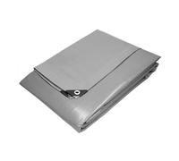 Paluplus Telone Copritutto Occhiellato di colore Grigio, Telo Protettivo da 180gr/m2, Impermeabile con Angoli Rinforzati e Borchie in Metallo, per barche, auto, legna -1335F-7,3 (5x8 Metri)