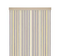 PALUPLUS Tenda a Cordoncino Antimosche, fili in Corda Intrecciata, misura 125x240 cm, tenda per porte e finestre, moschiera a pannello, catenelle a caduta, zanzariera per insetti -5851C-1,9 (Marrone)