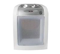 Paluplus Termoventilatore Ceramico 1500 watt, misura 12x17x22 cm, basso consumo, 2 livelli di potenza, scaldino elettrico scaldabagno, elemento in ceramica, Caldo e Freddo -3110F (Bianco)