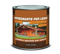 Paluplus Vernice Impregnante Protettivo per Legno da 750ml, Color Noce Scuro, Ravviva Protegge Impermealizza, Aspetto Semi-Lucido, Asciugatura Rapida, per Porte, Finestre, Persiane, Balconi -779M0,9
