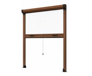 Paluplus Zanzariera Verticale a Rullo di colore Marrone, Tenda Riducibile con Struttura in Alluminio e Chiusura Rallentata, Montaggio semplice e veloce, per zanzare e insetti -3712F -4,3 (100x170 cm)