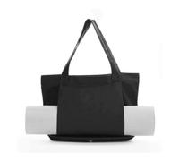 Palut Elegante borsa da yoga in tela for donna, robusta borsa da trasporto ideale for la pratica dello yoga e i viaggi brevi(Black)
