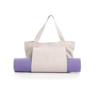 Palut Elegante borsa da yoga in tela for donna, robusta borsa da trasporto ideale for la pratica dello yoga e i viaggi brevi(Beige)
