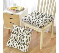 PALVIT 2 Pezzi Cuscini per Sedile per Sedia da Pranzo Divano Poltrona, Set da 2 50x50cm Cuscini per Sedia Morbidi Trapuntati per Interni Cucina Soggiorno, Comodi Cuscini per Sedile da Giardino Esterno