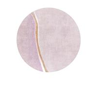 PALVIT Tappeto da comodino, 120 x 120 cm, a pelo basso, con fondo antiscivolo, per divano, tavolo, soggiorno, cucina, bagno, rotondo, lavabile, decorazione per la casa