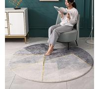 PALVIT Tappeti rotondi, 200 x 200 cm, lavabile, stile vintage, per soggiorno, camera da letto, cucina, ingresso, lussuoso e spesso, morbido e antiscivolo, grande tappeto da pavimento