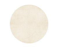 PALVIT Tappeto da comodino, 200 x 200 cm, a pelo basso, con fondo antiscivolo, per divano, tavolo, soggiorno, cucina, bagno, rotondo, lavabile, decorazione per la casa