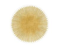 PALVIT Tappeto da comodino, 180 x 180 cm, a pelo corto con fondo antiscivolo, per divano, tavolo, soggiorno, cucina, bagno, tappeto rotondo lavabile per la decorazione della casa