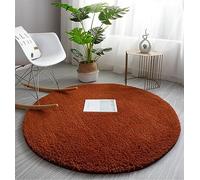 PALVIT Tappeto rotondo, 200 x 200 cm, grande, per soggiorno, cucina, camera da letto, con fondo antiscivolo, piccolo e morbido tappetino a pelo lungo per ingresso, corridoio, Thich