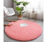 PALVIT Tappeto rotondo, 200 x 200 cm, grande, per soggiorno, cucina, camera da letto, con fondo antiscivolo, piccolo e morbido tappetino a pelo lungo per ingresso, corridoio, Thich