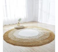 PALVIT Tappeto rotondo antiscivolo, 180 x 180 cm, morbido e soffice, vintage, per camera da letto, soggiorno, bagno, cucina, tappeto a pelo lungo, lavabile, per pavimenti interni