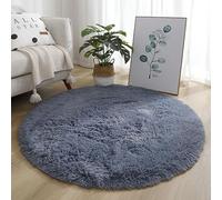 PALVIT Tappeto rotondo per camera da letto, bagno, soggiorno, cucina, 180 x 180 cm, soffice e antiscivolo, non perde peli, lavabile in lavatrice, zerbino Shaggy