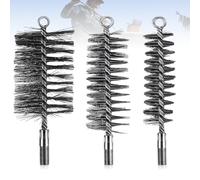 Palwin 3 Pezzi Spazzacamino, Spazzola Pulizia Camino, Spazzola per Tubi, Per la Pulizia Interna ed Esterna di Camini, Caldaie, Tubi (Diametro 30/50/80 mm)