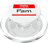 Pam, targhetta con scritta "Hello My Name is Name" PopSockets PopGrip per MagSafe