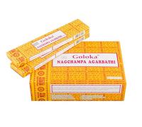 Pamai Pai® Nag Champa - Bastoncini di incenso, 192 g, colore: Giallo