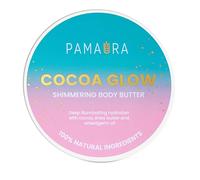 Pamaura Cocoa Glow 100% olio per il corpo naturale con luccichio, cura profonda e pelle radiosa, arricchita con olio di germe di grano, burro di cacao, cocco e karitè (100 ml)