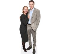 Pamela Anderson And Liam Neeson (Duo 1) Mini ritaglio di celebrità