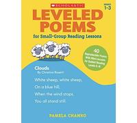 Pamela Chanko Leveled Poems for Small-Group Reading Lessons (Tascabile)