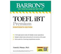 Pamela J. Sharp TOEFL iBT Premium with 8 Practice Tests + Online Aud (Tascabile)