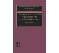 Pamela L. Perre Historical and Current Perspectives on Stress (Copertina rigida)