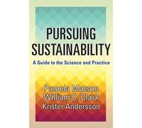 Pamela Matson William C. Clark Krister Par A Pursuing Sustai (Copertina rigida)