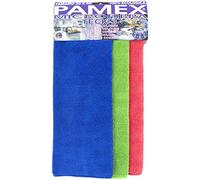 PAMEX - Panno in microfibra 30 x 40 cm Teck-3-2 Set di 3 panni colorati