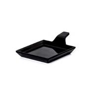 Pami set 6 vassoio cm 9.5x9.5 nero in melamina, professionale