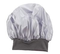 PAMINGONO 1 Pc cappello per light bandana signorina fasce per le donne nere cuffia da doccia a turbante cappello per dormire la notte copertura della testata del sonno Raso Silver