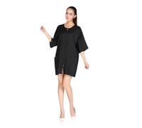 PAMINGONO 1 Pc panno da parrucchiere grembiule da toelettatura chaqueta de hombre mantella grembiule taglio uniforme per da barbiere mantello da parrucchiere Black