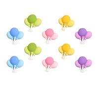 PAMINGONO 10 Pezzi Charm in Resina Mini Ciondoli Flatback Colorati per Scrapbooking e Creazioni DIY Custodia Telefono, Clip Capelli e Scarpe, Decorazioni Resistenti e Versatili