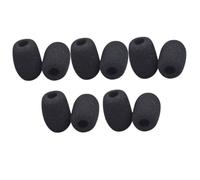 PAMINGONO 10 pezzi Copertura Antivento Microfono Mini in Spugna per Lavalier e Headset Leggera e Morbida Facile da Installare Kit per Ktv e Uso Quotidiano