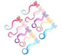 PAMINGONO 10 Pezzi Fermaglio Per Parrucca Coda Di Cavallo Dreadlock Parrucca Di Mollette Per Parrucche Per Per Bambini a Treccia Riccia Tessuto Non Tessuto