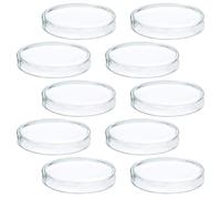 PAMINGONO 10 Pezzi Piastra di Petri in Plastica con Coperchio Resistente al Calore per Laboratorio e Prove Scientifiche, per Crescita e Batterica