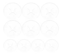 PAMINGONO 100 Clip di Bloccaggio per Ganci a in PE Resistente Clip di per Pannelli Forati Accessori per Esposizione al Dettaglio e Controllo Scorte Professionale